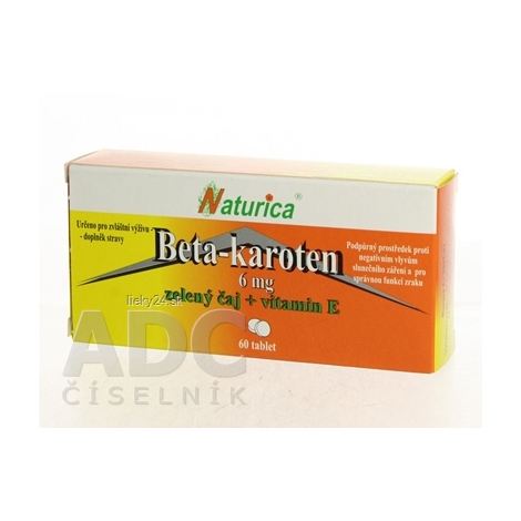 Naturica BETA-KAROTÉN + zelený čaj + vitamín E