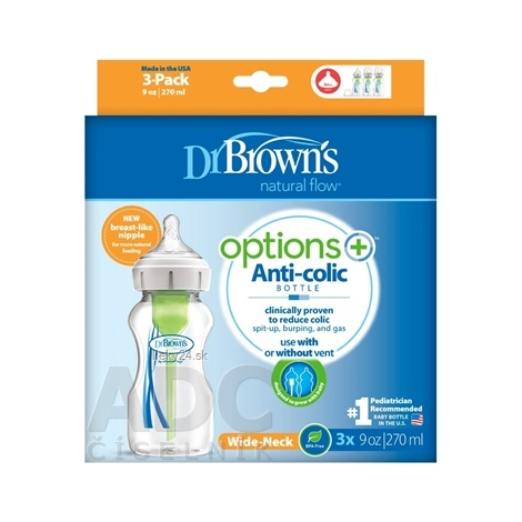 Dr.BROWN´S DOJČENSKÁ FĽAŠA OPTIONS+ 270 ml TRIPACK