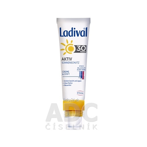 Ladival AKTIV na tvár a pery SPF 30+ (2 v 1)