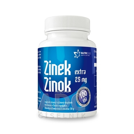 E-shop NUTRICIUS Zinok EXTRA 25 mg
