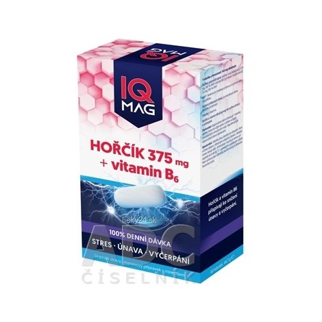 IQ MAG HORČÍK 375 mg + Vitamín B6