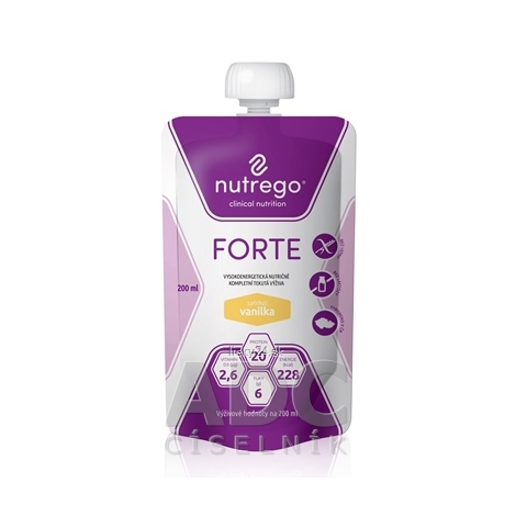 E-shop Nutrego FORTE s príchuťou vanilka