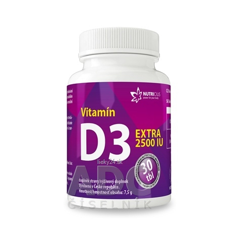 NUTRICIUS Vitamín D3 EXTRA 2500 IU