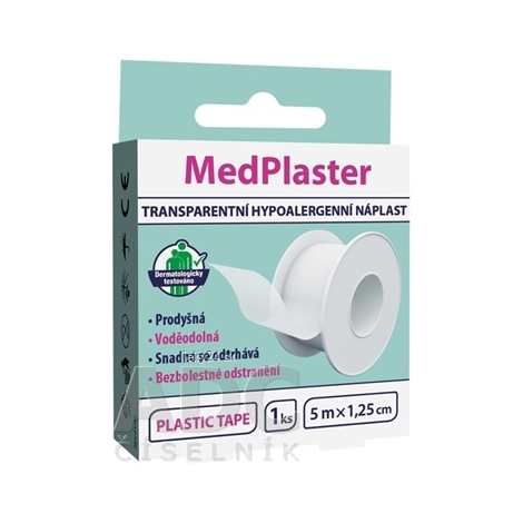 MedPlaster PLASTIC TAPE -TRANSPARENTNÁ NÁPLASŤ