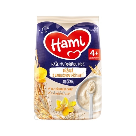 E-shop Hami mliečna kaša ryžová s vanilkovou príchuťou