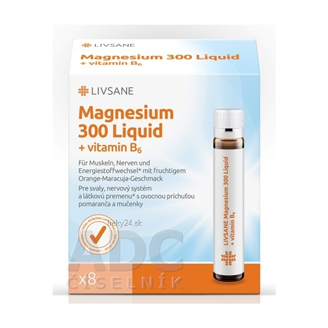 LIVSANE Tekuté Magnézium 300 + vitamín B6