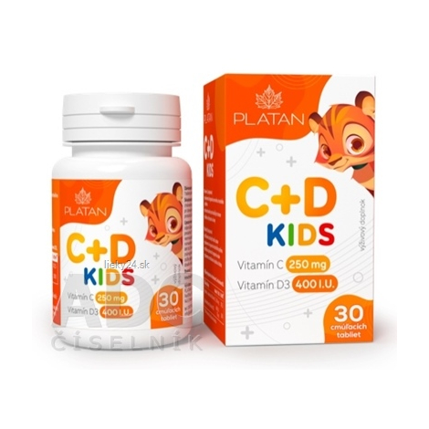 E-shop PLATAN Vitamín C + D KIDS
