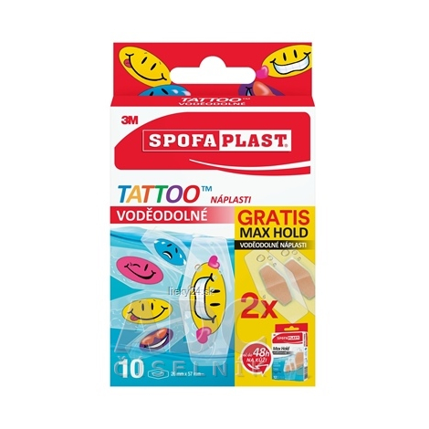 3M SPOFAPLAST č.115P Náplasti VODEODOLNÉ TATTOO