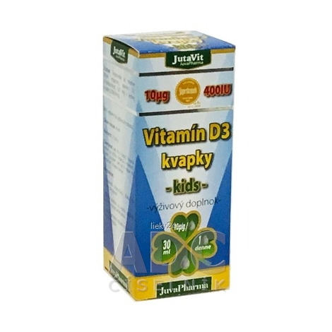 JutaVit Vitamín D3 kvapky - kids
