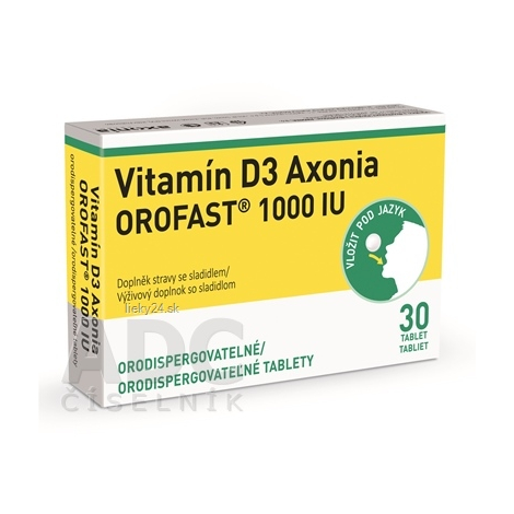 Vitamín D3 Axonia OROFAST 1000 IU