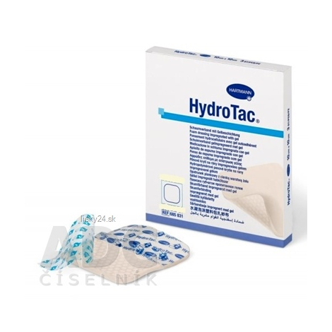 Obrázok HydroTac - krytie na rany penové hydropolymérové impregnované gélom, 20 x 20 cm, 3 ks