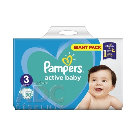 E-shop PAMPERS active baby Giant Pack 3 Midi