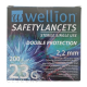 Wellion SAFETYLANCETS 23G - Lanceta bezpečnostná