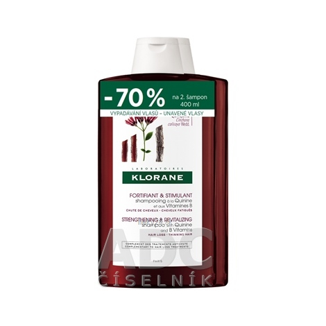 KLORANE SHAMPOOING À LA QUININE ET AUX VIT.B (DUO)