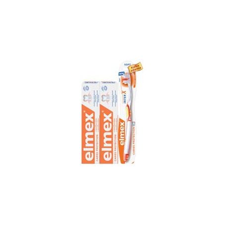 Elmex Caries Protection zubná pasta Duopack + Zubná kefka Soft SH