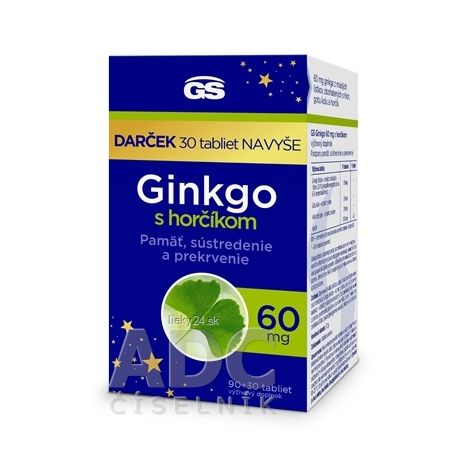 E-shop GS Ginkgo 60 mg s horčíkom darček 2023