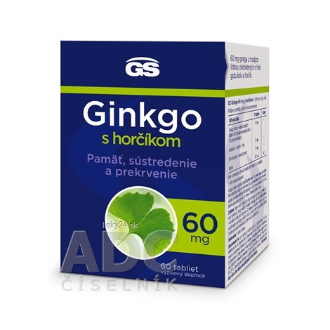 E-shop GS Ginkgo 60 mg s horčíkom