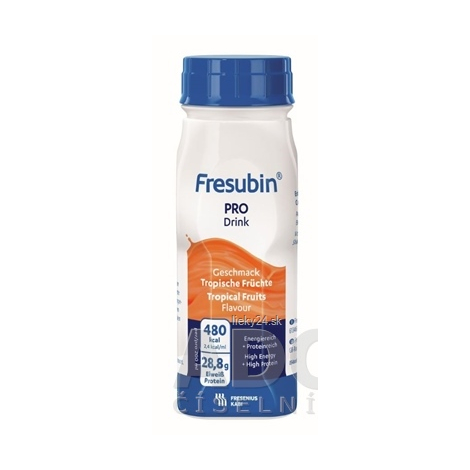 FRESUBIN Pro drink tropické ovocie 24 x 200 ml