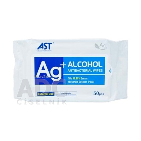 AST Ag + Alkohol Antibakteriálne utierky