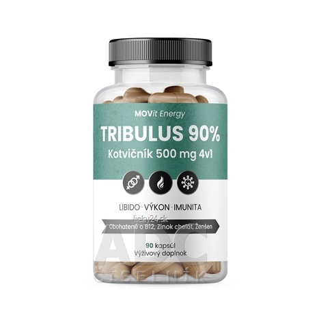 MOVit TRIBULUS 90% Kotvičník 500 mg 4v1