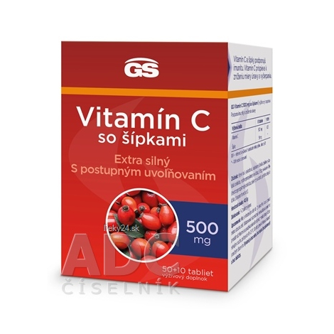 GS Vitamín C 500 mg so šípkami