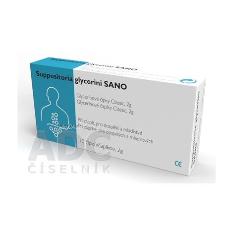 E-shop Suppositoria Glycerini SANO Classic 2g