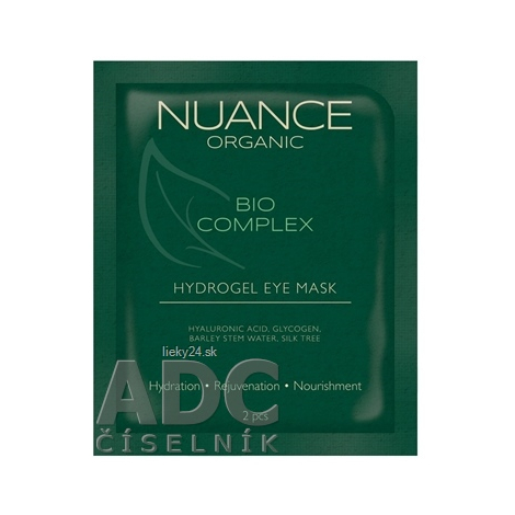 NUANCE ORGANIC BIO COMPLEX HYDROGEL EYE MASK