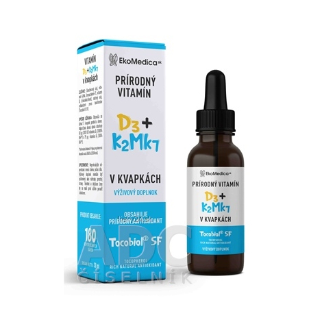 EkoMedica SK Prírodný Vitamín D3+K2Mk7