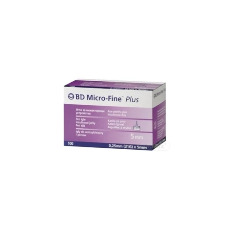 BD MICRO FINE PLUS inzulínové ihly 31G - ihly do aplikátorov inzulínu (0,25 x 5 mm) 10x10 ks