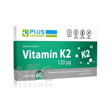 PLUS LEKÁREŇ Vitamín K2 120 μg