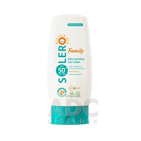 SOLERO SPF50+ Ultra Sensitive Opaľovacie mlieko