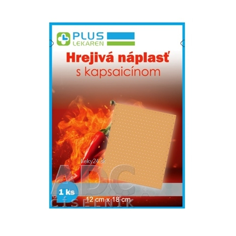 PLUS LEKÁREŇ HREJIVÁ NÁPLASŤ s kapsaicínom