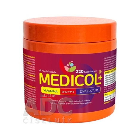 MEDICOL Plus - Vláknina, Enzýmy, Živé kultúry