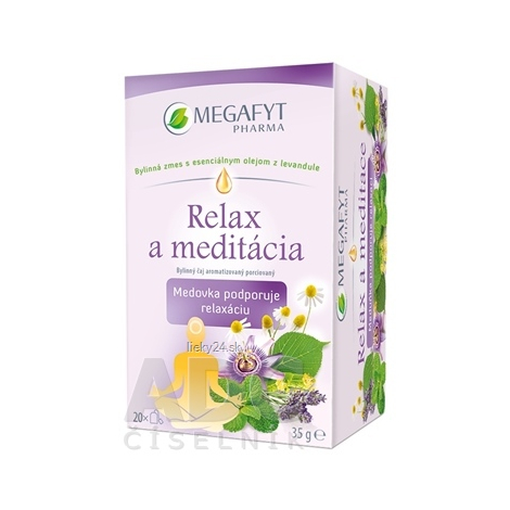 MEGAFYT Relax a meditácia bylinný čaj porciovaný 20 x 1,75 g