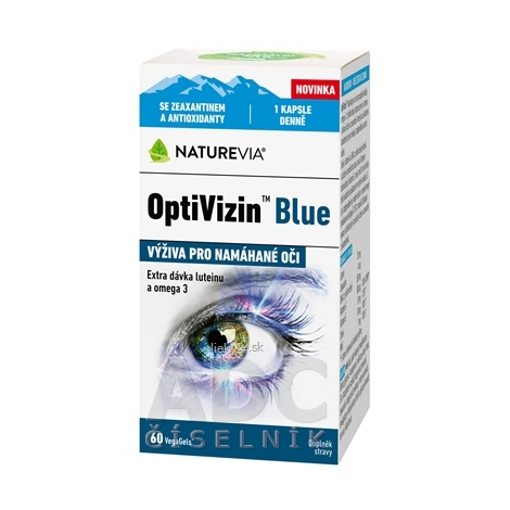 NatureVia OptiVizin Blue kapsuly na osvieženie unavených očí 60 cps