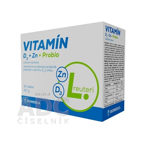 BIOMEDICA Vitamín D3 + Zn + Probio