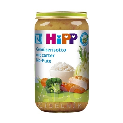 HiPP BIO Zeleninové rizoto s morčacím mäsom