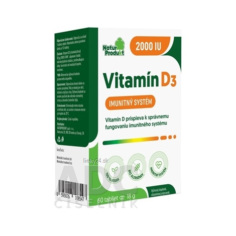 NaturProdukt Vitamín D3 2000 IU