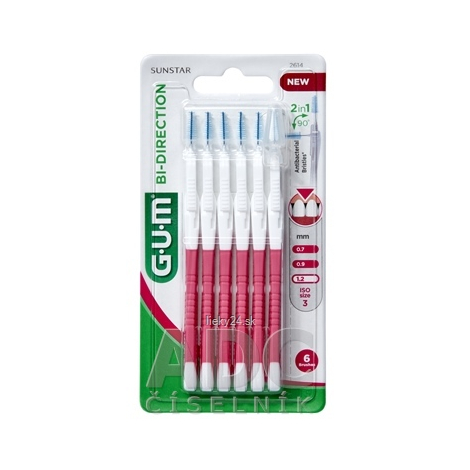 GUM BI-DIRECTION ULTRA Medzizubná kefka 1,2 mm