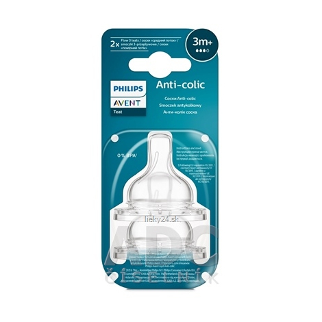 AVENT Cumlík na fľašu Anti-colic 3