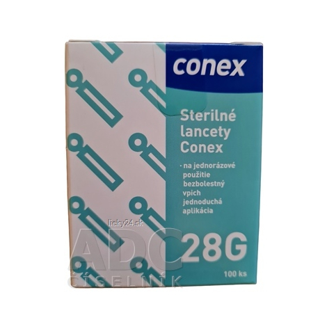 Conex Sterilné lancety 28G