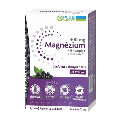 PLUS LEKÁREŇ Magnézium 400 mg+B komplex+vitamín C