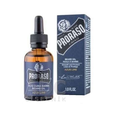 PRORASO Beard Oil AZUR LIME