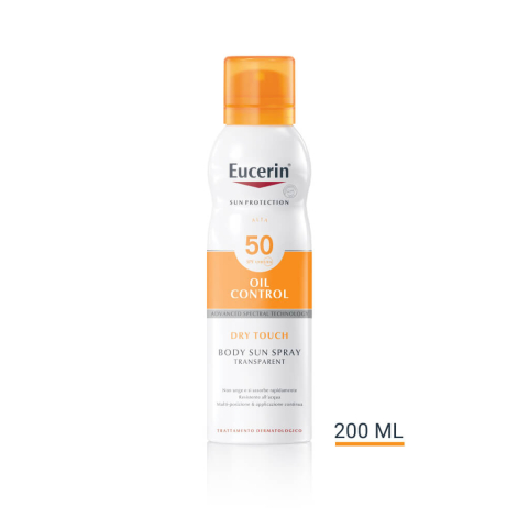 Eucerin SUN DRY TOUCH SENSITIVE PROTECT Transparentný sprej SPF 50+ 200ml