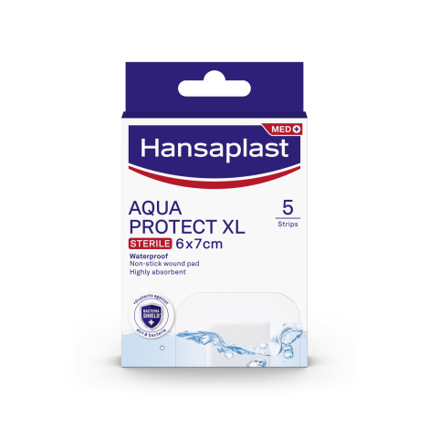 Hansaplast AQUA PROTECT XL náplasť 6cm x 7cm, 5ks