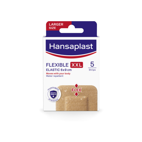 Hansaplast FLEXIBLE XL Elastic náplasť 6cm x 9cm, 5ks