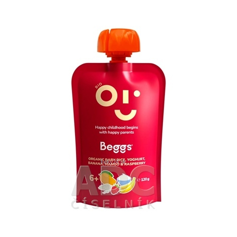 Beggs BIO Detská ryža s  jogurtom, banánom
