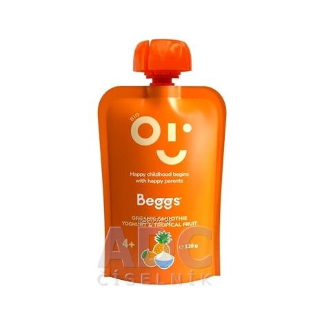 BEGGS Smoothie s jogurtom a tropickým ovocím 4m+ BIO 120 g