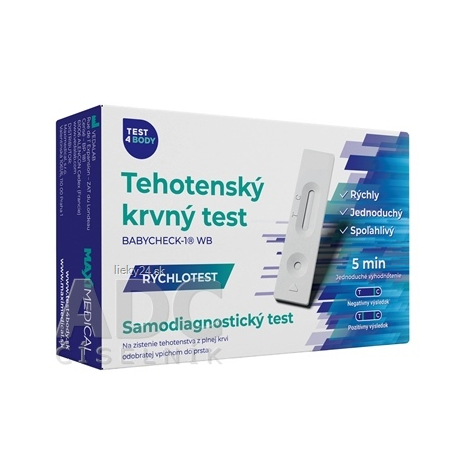 MAXIMEDICAL Tehotenský krvný test BABYCHECK-1 WB