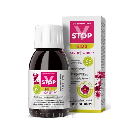 V-STOP KIDS sirup limetka 100 ml